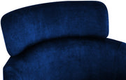 Yara Velvet Upholstered Dining Chair in Blue, Set of 2 - 549Navy-C