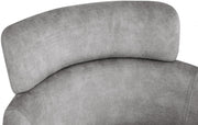 Yara Velvet Upholstered Dining Chair in Grey, Set of 2 - 549Grey-C