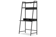 Yarlow Black 36" Home Office Desk with Shelf - Gate FurnitureOffice Desks
