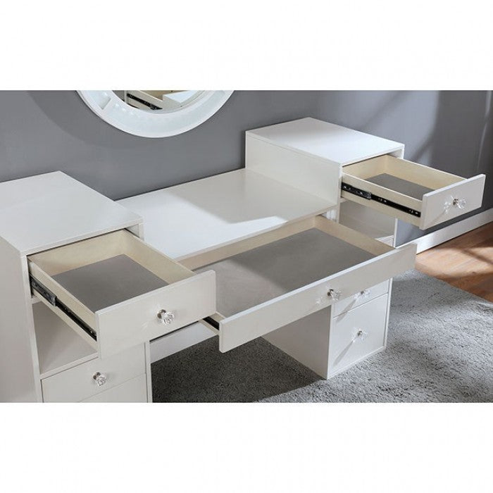 Yasmine Luminous White Vanity Set - FOA-DK5683WH-PK