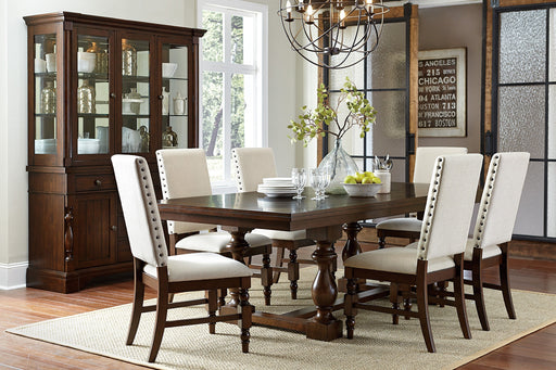 Yates Dark Oak Extendable Dining Set - Gate FurnitureDining Room Set
