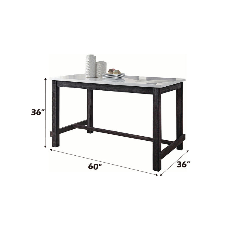 Yelena Counter Height Table W/Marble Top - 72940