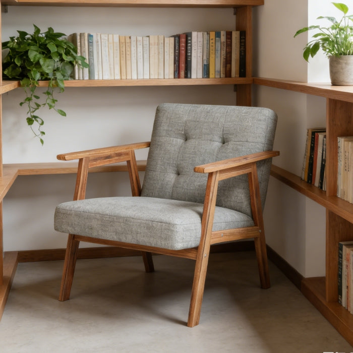 YM18835ACL01 Accent Chair (Light Gray) - YM18835ACL01