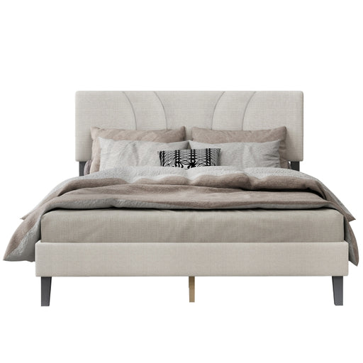 YM18835FSB01 Full Bed (Beige) - YM18835FSB01