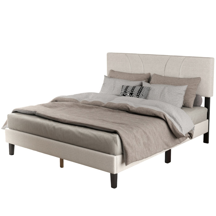 YM18835FSB01 Full Bed (Beige) - YM18835FSB01