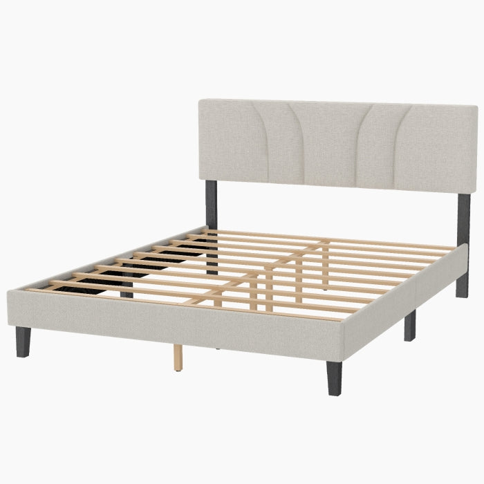 YM18835FSB01 Full Bed (Beige) - YM18835FSB01