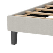YM18835FSB01 Full Bed (Beige) - YM18835FSB01