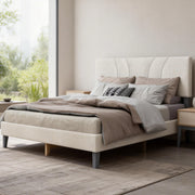 YM18835FSB01 Full Bed (Beige) - YM18835FSB01