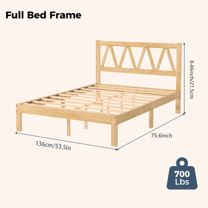 YM18835WFB02 Full Wooden Bed - YM18835WFB02