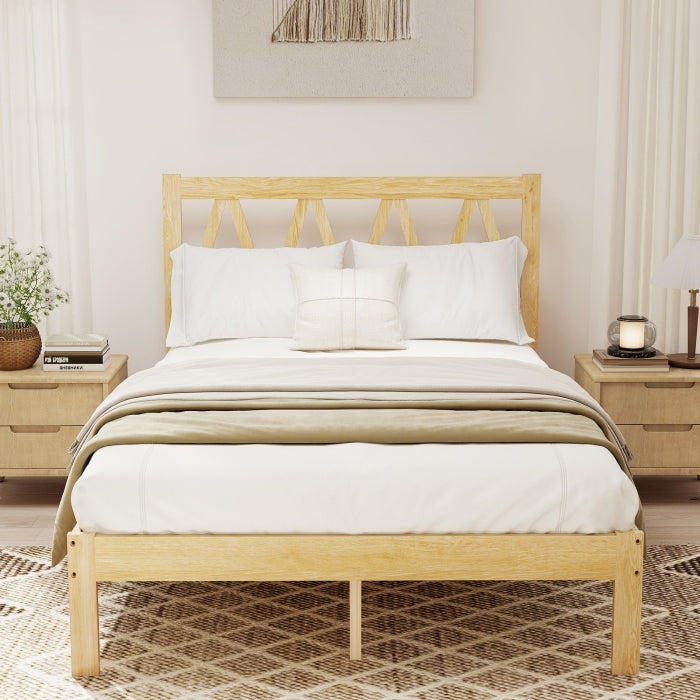 YM18835WFB02 Full Wooden Bed - YM18835WFB02