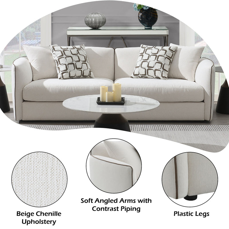 Yolanda Sofa w/4 Pillows - LV03605