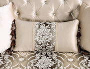 Yucatan Dark Cherry/Beige Sofa - FM65004BG-SF-PK