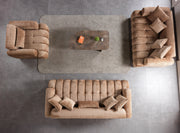 Yulia Coffee Boucle Chair - YULIACOFB-CHAIR