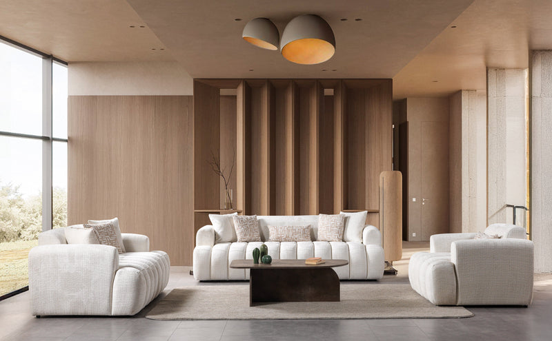 Yulia Ivory Boucle Chair - YULIAIVB-CHAIR