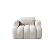 Yulia Ivory Boucle Chair - YULIAIVB-CHAIR