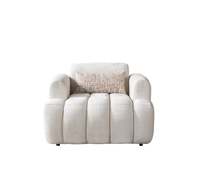 Yulia Ivory Boucle Chair - YULIAIVB-CHAIR