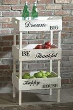 Yulton Antique White Storage Shelf - Gate FurnitureBookcases