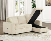 Yves Beige Sectional - FM6964BG-SECT