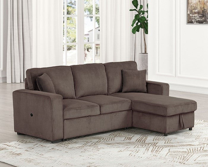 Yves Brown Sectional - FM6964BR-SECT
