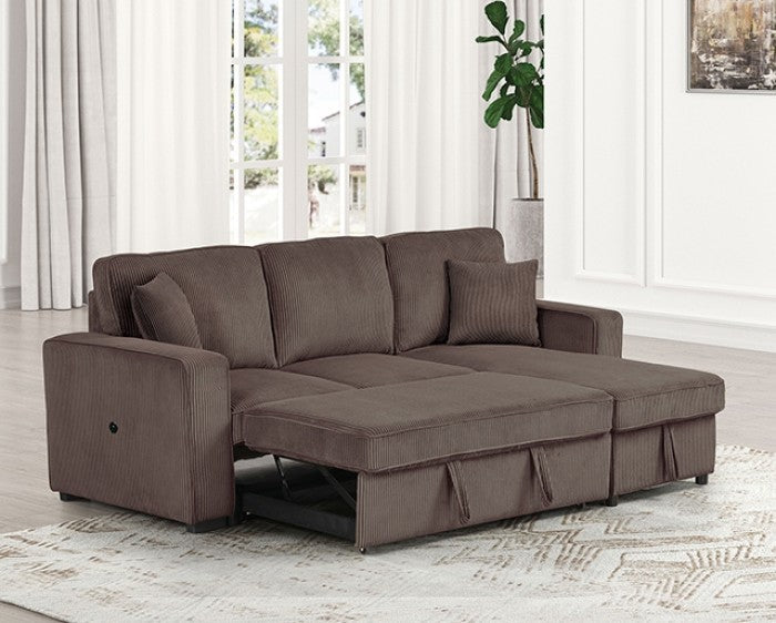 Yves Brown Sectional - FM6964BR-SECT