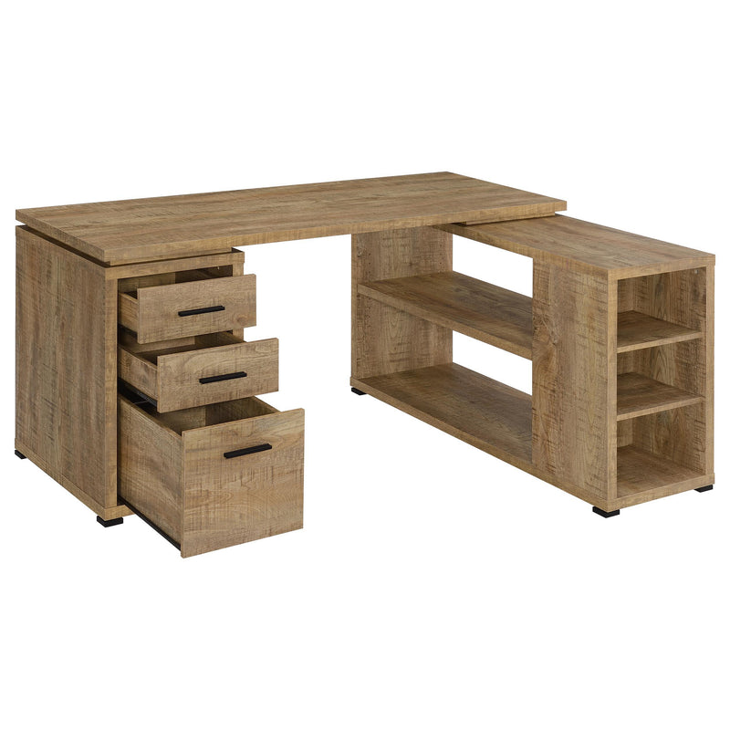 Yvette 60-inch 3-drawer L-Shape Computer Desk Mango - 800786