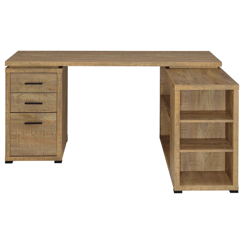 Yvette 60-inch 3-drawer L-Shape Computer Desk Mango - 800786