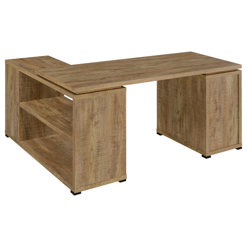 Yvette 60-inch 3-drawer L-Shape Computer Desk Mango - 800786