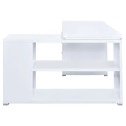 Yvette 60-inch 3-drawer L-Shape Computer Desk White - 800516