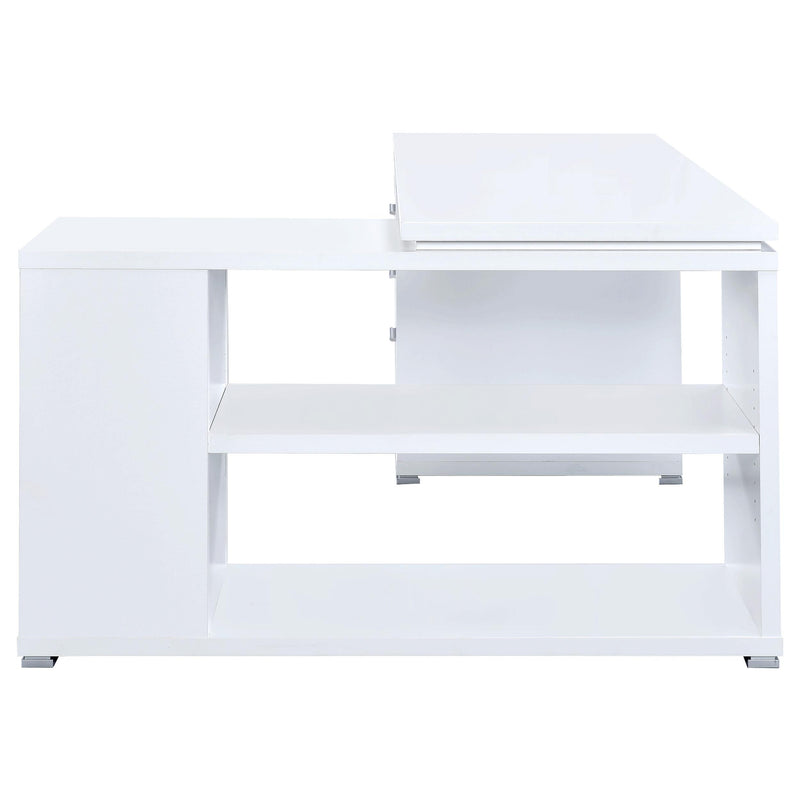 Yvette 60-inch 3-drawer L-Shape Computer Desk White - 800516