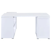 Yvette 60-inch 3-drawer L-Shape Computer Desk White - 800516