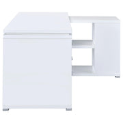 Yvette 60-inch 3-drawer L-Shape Computer Desk White - 800516