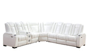 Zachary 3PC Power Sectional - L469-White-3PC Sectional