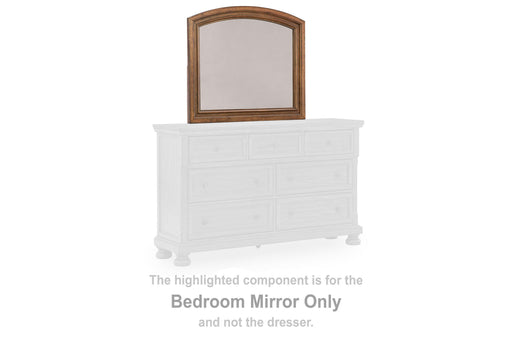 Zackaryn Warm Brown Bedroom Mirror - PCB807-36