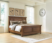 Zackaryn Warm Brown California King Panel Bed - PCB807B8