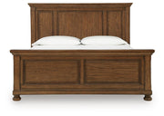 Zackaryn Warm Brown California King Panel Bed - PCB807B8