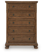 Zackaryn Warm Brown Chest of Drawers - PCB807-46