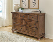 Zackaryn Warm Brown Dresser - PCB807-31