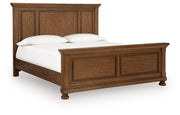 Zackaryn Warm Brown King Panel Bed - PCB807B6