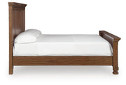 Zackaryn Warm Brown King Panel Bed - PCB807B6