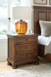 Zackaryn Warm Brown Nightstand - PCB807-92