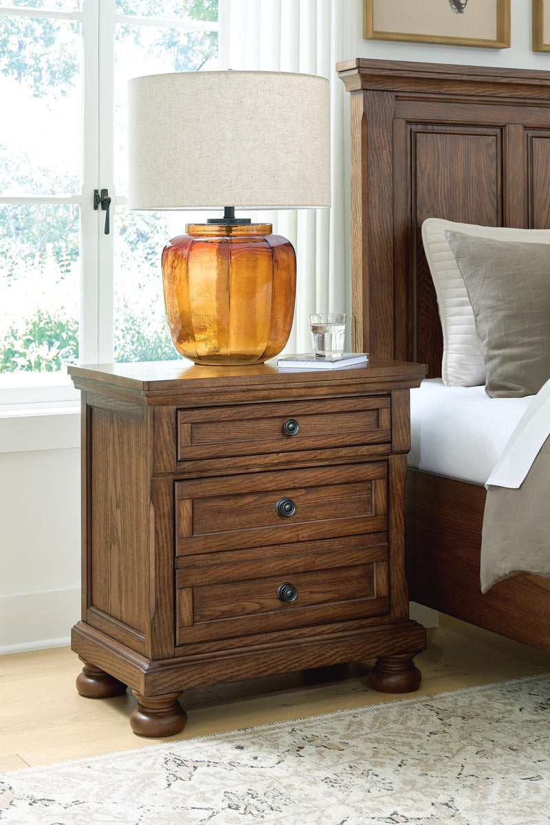 Zackaryn Warm Brown Nightstand - PCB807-92