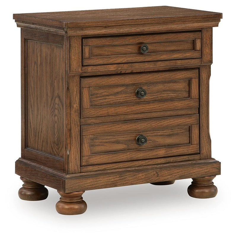 Zackaryn Warm Brown Nightstand - PCB807-92