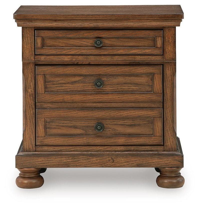 Zackaryn Warm Brown Nightstand - PCB807-92