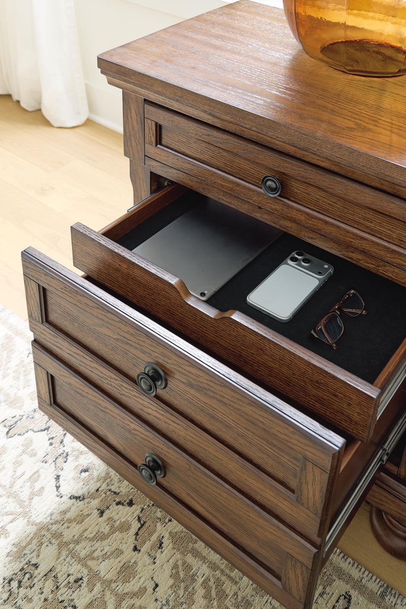 Zackaryn Warm Brown Nightstand - PCB807-92