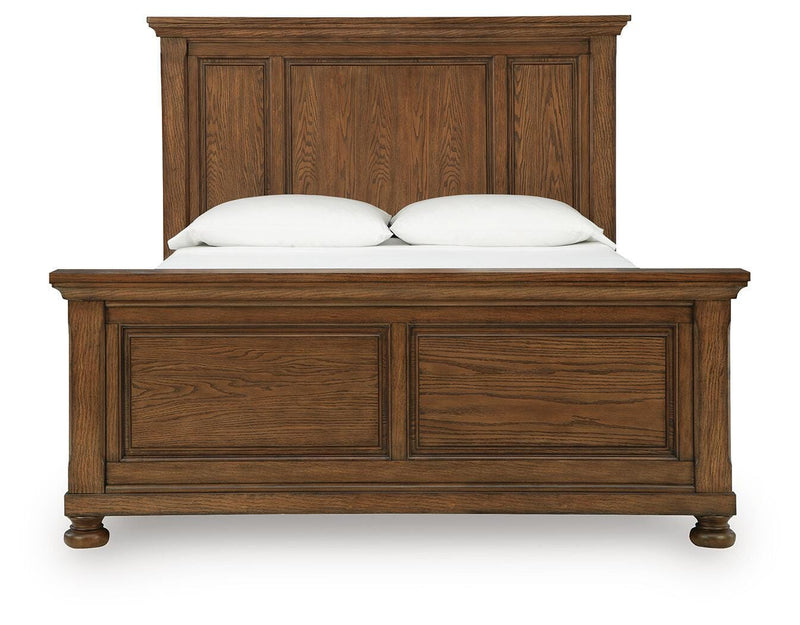 Zackaryn Warm Brown Queen Panel Bed - PCB807B2