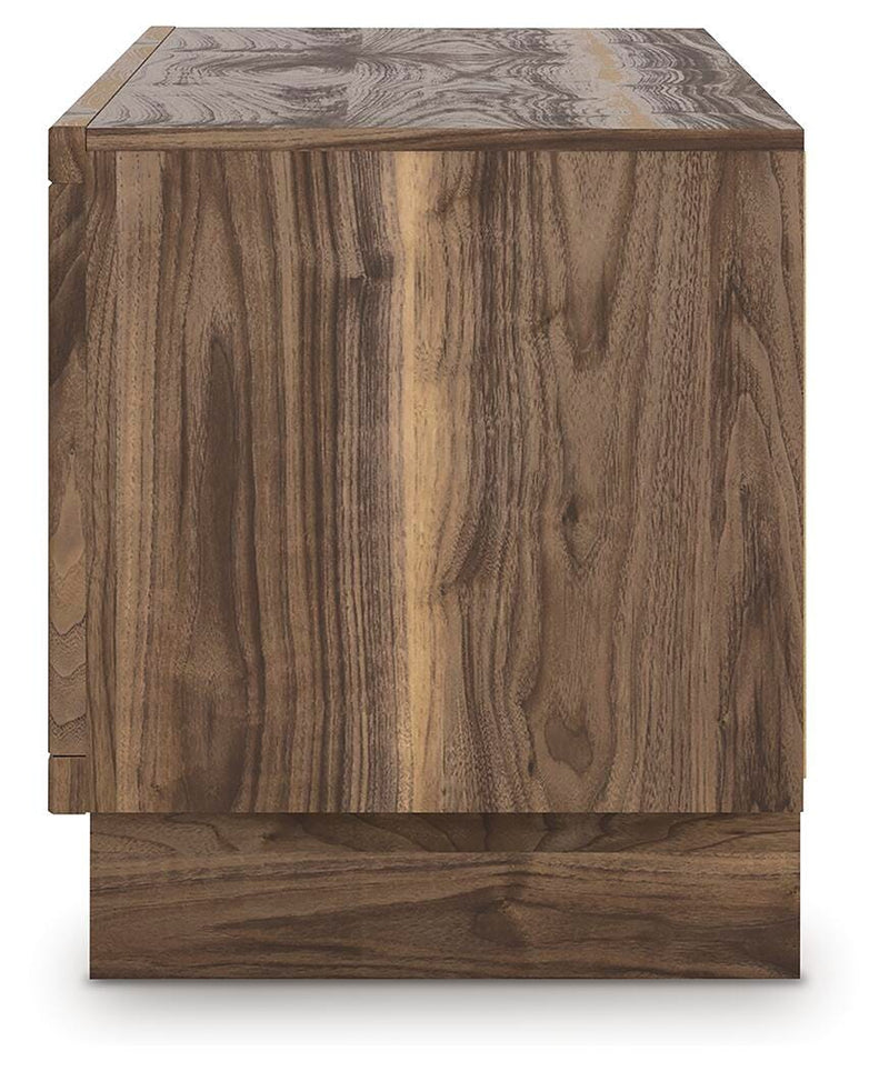 Zadilyn Brown 72" TV Stand with Electric Fireplace - W3367W1