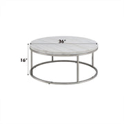 Zaidee COFFEE TABLE W/MARBLE - LV02795