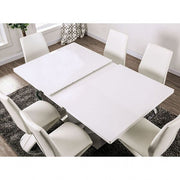 Zain White/Chrome Dining Table - FOA3742T-TABLE