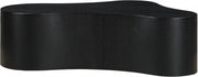 Zaire Solid Wood And Burl Veneer Coffee Table in Black - 99067Black-CT