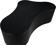 Zaire Solid Wood And Burl Veneer Coffee Table in Black - 99067Black-CT